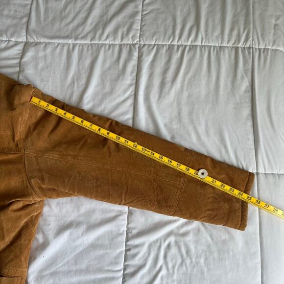 Joseph Barry Men's Vintage Suede Shearling Lined Chore Jacket Tan Size 2XL - Picture 13 of 13